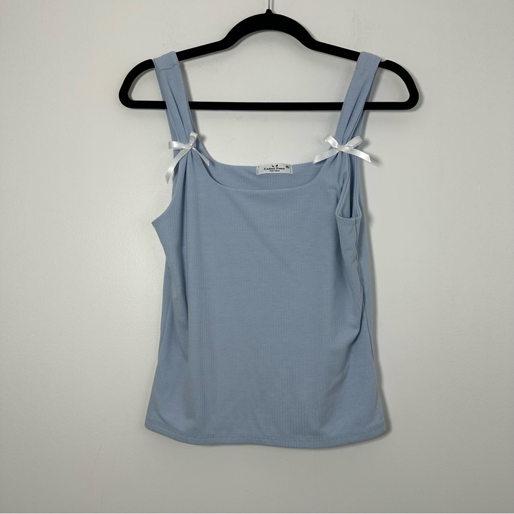 Rebellious Dreamer Coquette Baby Blue Camisole Bows Size XL